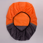 2件戶外登山配色夜光背包雨罩, S 18-30L, M 30-40L, L 45-55L, XL 58-70L