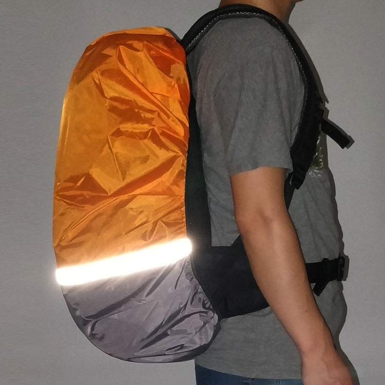 2件戶外登山配色夜光背包雨罩, S 18-30L, M 30-40L, L 45-55L, XL 58-70L