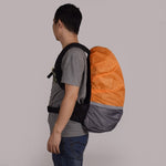 2件戶外登山配色夜光背包雨罩, S 18-30L, M 30-40L, L 45-55L, XL 58-70L