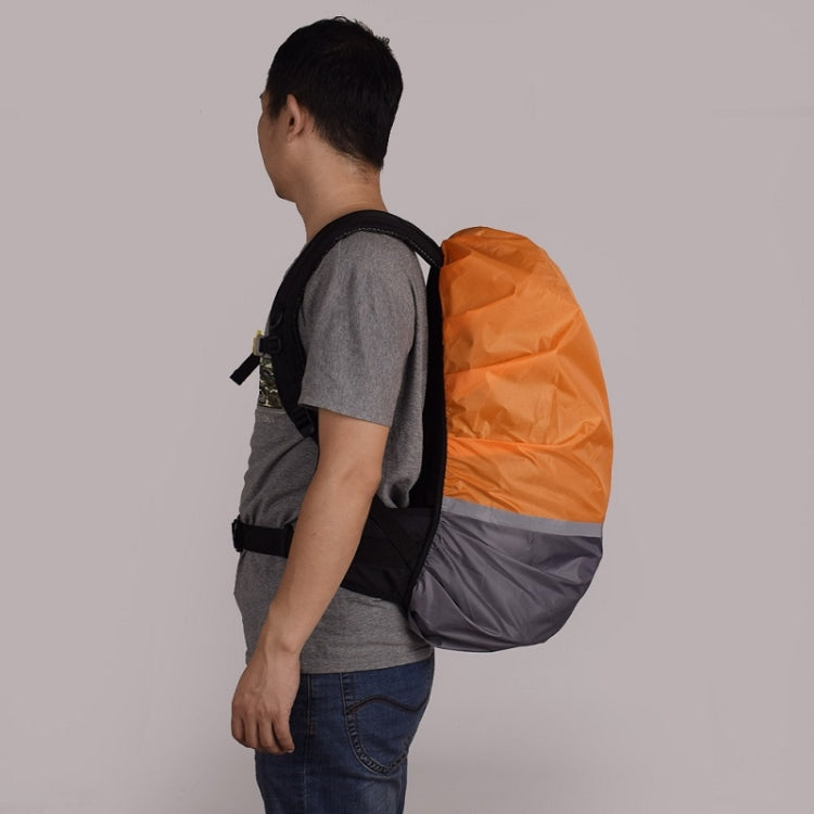 2件戶外登山配色夜光背包雨罩, S 18-30L, M 30-40L, L 45-55L, XL 58-70L
