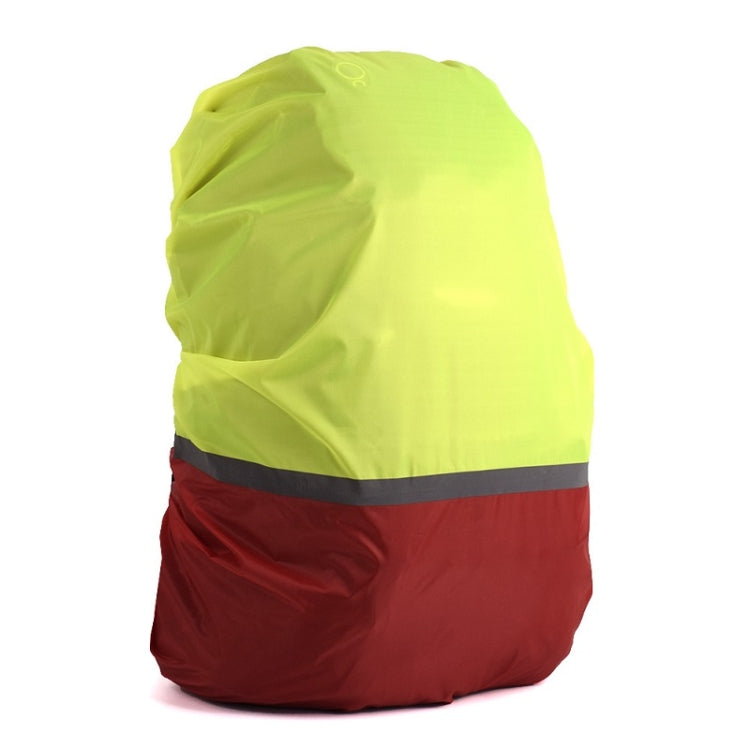 2件戶外登山配色夜光背包雨罩, S 18-30L, M 30-40L, L 45-55L, XL 58-70L