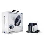 SPARKFOX W20P508 雙充電器，帶接點無線手柄充電器，適用於 PS5，款式：充電器+數據線+充電插頭，充電器+數據線
