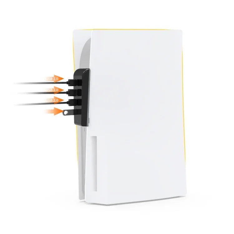 DOBE TP5-0576 USB 集線器高速傳輸延長集線器轉換器，適用於 PS5，TP5-0576