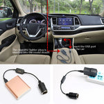 5V Turn 12V USB To Cigarette Lighter Socket Female Head Driving Recorder Mobile Power Cord, Specification: 1.2m, 1m, 2m, 3m