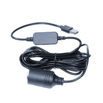 5V Turn 12V USB To Cigarette Lighter Socket Female Head Driving Recorder Mobile Power Cord, Specification: 1.2m, 1m, 2m, 3m