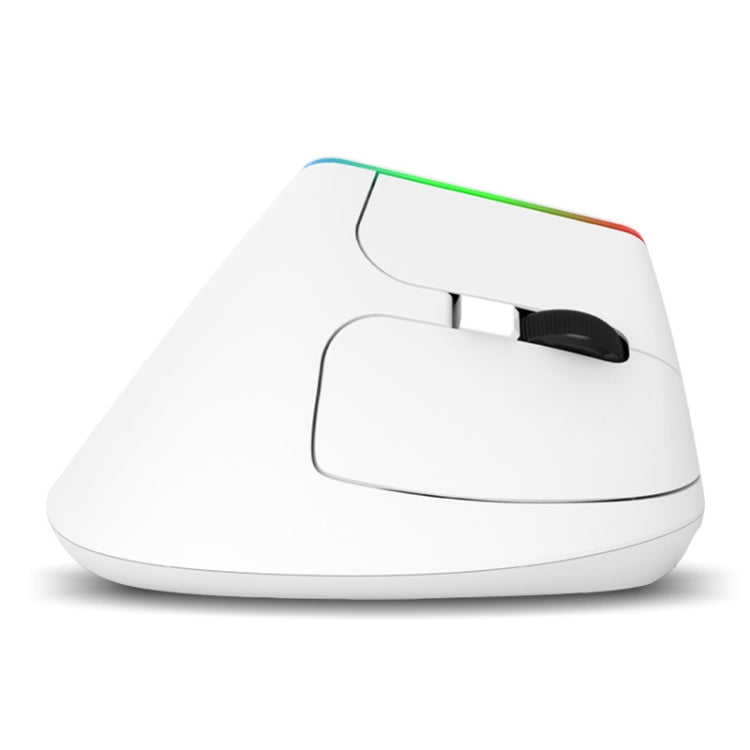 DELUX M618C 6鍵 1600 DPI RGB 垂直無線藍牙雙模滑鼠，M618C（白色）、M618C（黑色）