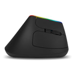 DELUX M618C 6鍵 1600 DPI RGB 垂直無線藍牙雙模滑鼠，M618C（白色）、M618C（黑色）