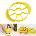 2件套不鏽鋼鳳梨削皮切片器水果切割工具，鳳梨去芯切片器（黑色手柄）、鳳梨去芯切片器（黃色手柄）
