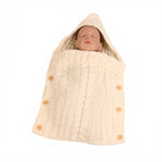 Zzsd0002 秋冬嬰兒針織羊毛扣睡袋攝影毯推車睡袋, Zzsd0002 大紅, Zzsd0002 深灰, Zzsd0002 黑色, Zzsd0002 米色, Zzsd0002 藍寶石, Zzsd0002 奶油白