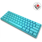 LEAVEN K28 61鍵遊戲辦公電腦 RGB 無線藍牙+有線雙模機械鍵盤，線長：1.5米，綠軸（白色）、綠軸（藍色）、綠軸（粉色）、紅軸（白色）、紅軸（藍色）、紅軸（粉色）、茶軸（白色）