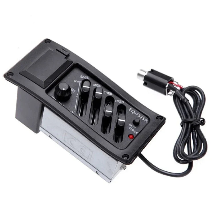 EQ-7545R 吉他四頻均衡器 EQ 木質吉他改裝拾音器樂器配件，EQ-7545R