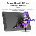 VEIKK VK1060PRO 數位手繪板 電子繪圖板 可連接手機，VK1060PRO