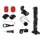 2 組 自行車安全帽黏貼多關節臂固定支架組 適用 DJI Osmo Action，GoPro HERO9 Black / HERO8 Black /7 /6 /5 /5 Session /4 Session /4 /3+ /3 /2 /1，小蚁及其他運動相機，款式 3 自行車安全帽套件，款式 4 自行車安全帽套件