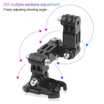 2 組 自行車安全帽黏貼多關節臂固定支架組 適用 DJI Osmo Action，GoPro HERO9 Black / HERO8 Black /7 /6 /5 /5 Session /4 Session /4 /3+ /3 /2 /1，小蚁及其他運動相機，款式 3 自行車安全帽套件，款式 4 自行車安全帽套件
