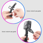 2 組 自行車安全帽黏貼多關節臂固定支架組 適用 DJI Osmo Action，GoPro HERO9 Black / HERO8 Black /7 /6 /5 /5 Session /4 Session /4 /3+ /3 /2 /1，小蚁及其他運動相機，款式 3 自行車安全帽套件，款式 4 自行車安全帽套件