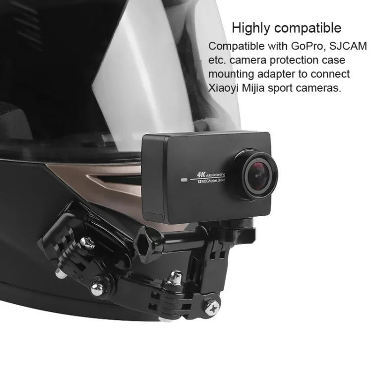 2 組 自行車安全帽黏貼多關節臂固定支架組 適用 DJI Osmo Action，GoPro HERO9 Black / HERO8 Black /7 /6 /5 /5 Session /4 Session /4 /3+ /3 /2 /1，小蚁及其他運動相機，款式 3 自行車安全帽套件，款式 4 自行車安全帽套件