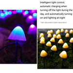 太陽能蘑菇草坪燈 戶外防水花園別墅景觀裝飾串燈, 3.8m 10顆LED, 5m 20顆LED, 6.5m 30顆LED