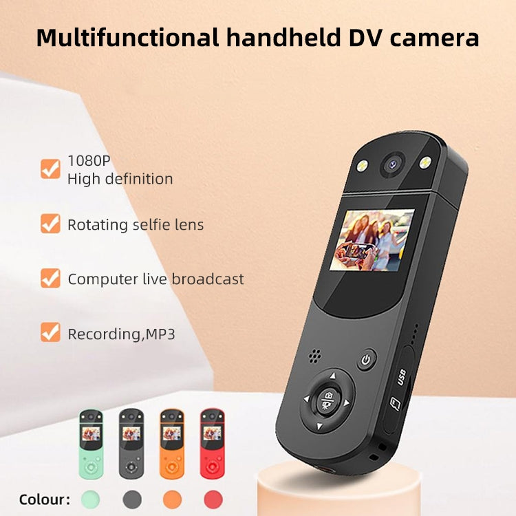 D2 HD 1080P 多功能數位攝影機 運動 DV 攝影機 直播電腦攝影機錄影機，紅色，綠色，黑色，橙色