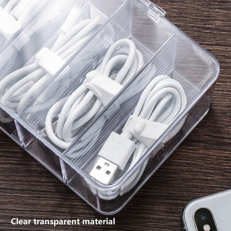 防塵收納線盒集線器整理盒桌面數據線收納盒，規格：8格基礎款、8格基礎款、8格加強款、8格加強款帶蓋