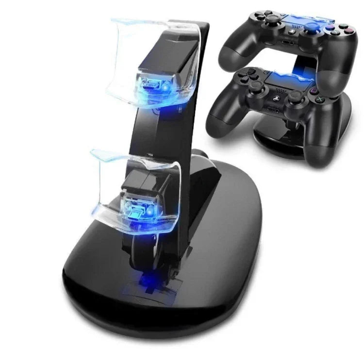 控制器充電座 LED 雙 USB PS4 充電架 底座 適用 Sony Playstation 4 PS4 / PS4 Pro / PS4 slim，適用 PS4 / PS4 Pro / PS4 slim