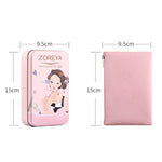 ZOREYA ZS744 7合1化妝刷套裝美容工具刷，粉色+包，黑色+包，粉色+鐵盒，黑色+鐵盒