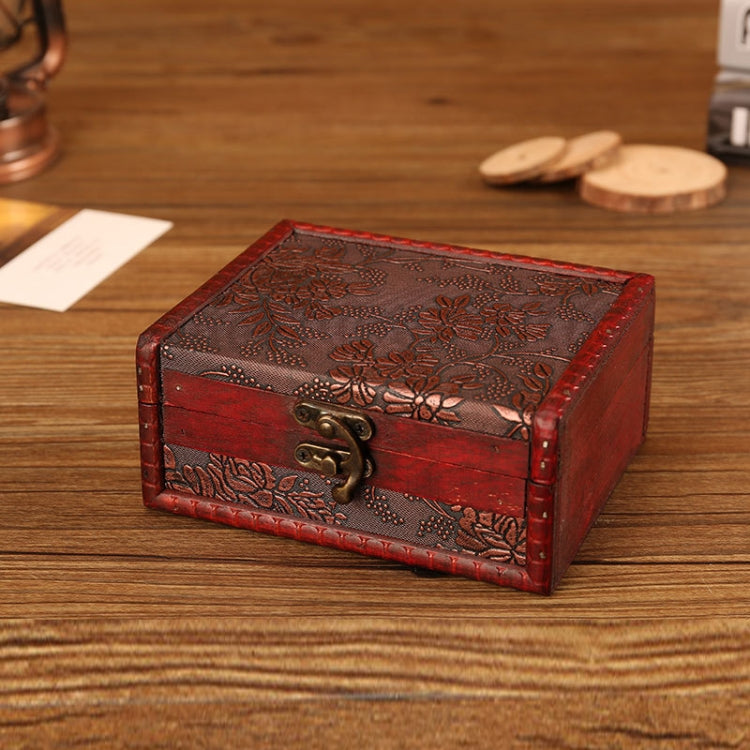 木製復古珠寶盒 收納及拍攝道具，14.5x11.5x6.5cm