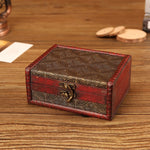 木製復古珠寶盒 收納及拍攝道具，14.5x11.5x6.5cm