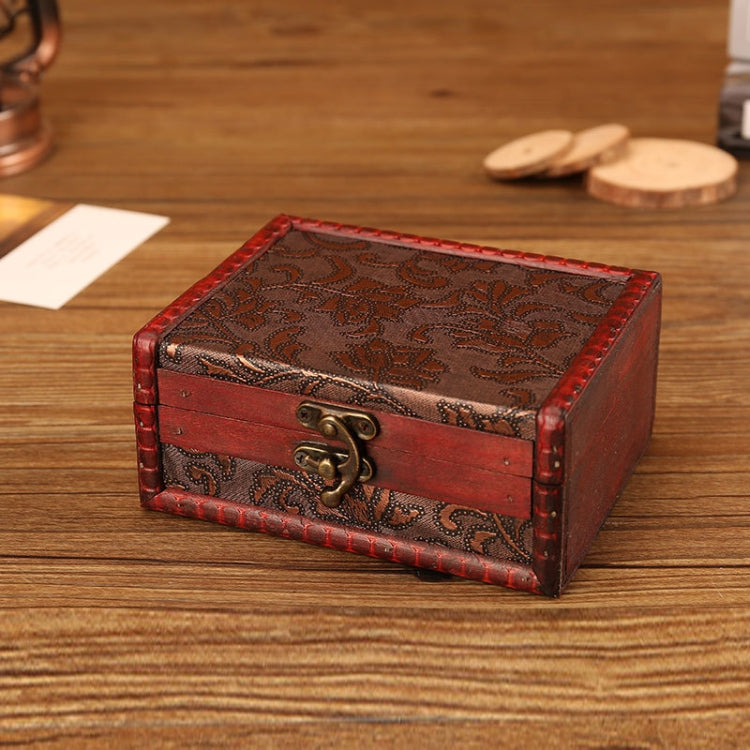 木製復古珠寶盒 收納及拍攝道具，14.5x11.5x6.5cm