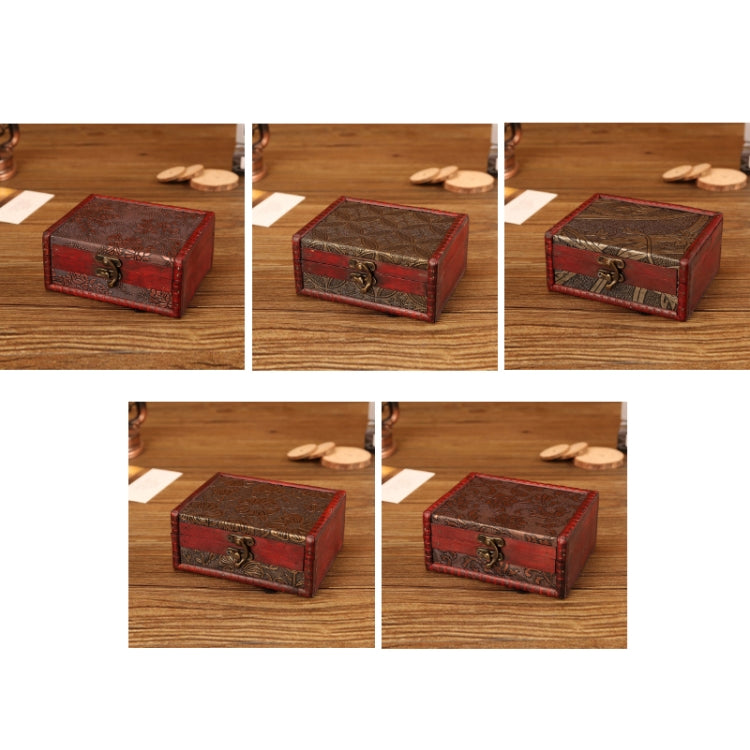 木製復古珠寶盒 收納及拍攝道具，14.5x11.5x6.5cm