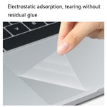 筆記型電腦觸控板防塵透明磨砂保護膜，適用於MacBook，MacBook Air 13.3吋 A2337，MacBook Air 13.3吋 A1932 2019，MacBook Air 13.3吋 A1369 / A1466，MacBook Pro 15.4吋 A1707 / A1990