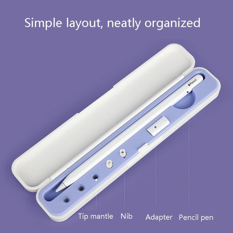 矽膠觸控筆保護收納盒，適用於Apple Pencil 1 / 2，規格：8mm（石墨黑）、8mm（丁香紫）、8mm（深夜綠）、8mm（冰川藍）、10mm（石墨黑）、10mm（丁香紫）、10mm（深夜綠）