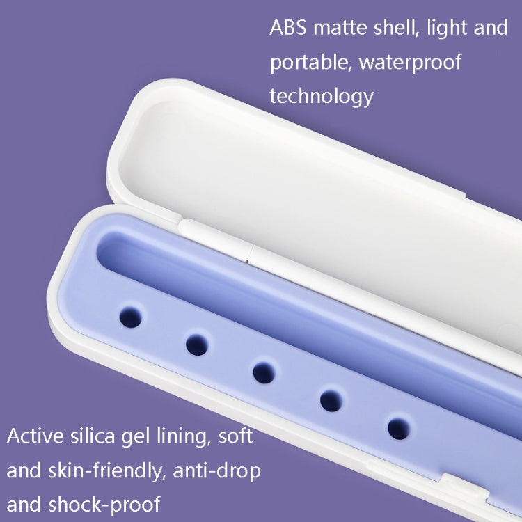 矽膠觸控筆保護收納盒，適用於Apple Pencil 1 / 2，規格：8mm（石墨黑）、8mm（丁香紫）、8mm（深夜綠）、8mm（冰川藍）、10mm（石墨黑）、10mm（丁香紫）、10mm（深夜綠）