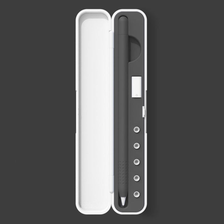 矽膠觸控筆保護收納盒，適用於Apple Pencil 1 / 2，規格：8mm（石墨黑）、8mm（丁香紫）、8mm（深夜綠）、8mm（冰川藍）、10mm（石墨黑）、10mm（丁香紫）、10mm（深夜綠）