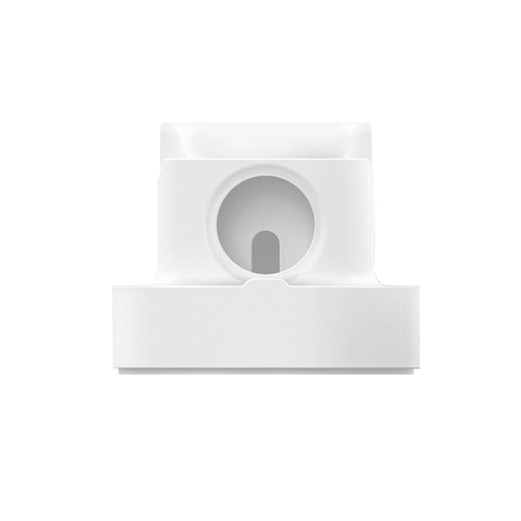 二合一智慧手錶充電支架 桌面矽膠手錶充電座 適用於 Apple Watch，黑色、白色、粉色、深藍色、灰色
