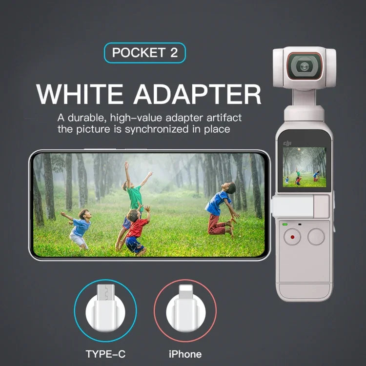RCSTQ 智慧型手機轉接器，適用於 DJI OSMO Pocket 1/2，8 針