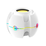 RGB 燈光效果陀螺造型無線藍牙音響，白色、粉色、藍色、黑色、紅色