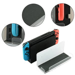 遊戲主機壁掛收納架，遊戲主機配件收納架，適用 Nintendo Switch，黑色壓克力，透明壓克力
