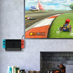 遊戲主機壁掛收納架，遊戲主機配件收納架，適用 Nintendo Switch，黑色壓克力，透明壓克力