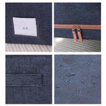 布藝鋼架被子衣物收納箱 棉麻收納袋 帶窗，22L 39x29x20cm，100L 60x42x40cm，66L 50x40x33cm，24L 40x30x20cm