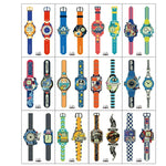 20片兒童防水發光卡通手錶紋身貼紙，Ei-289, EI-290, Ei-291, EI-292, Ei-293, Ei-294, Ei-295, Ei-296, Ei-297, Ei-298, Ei-299, EI-300