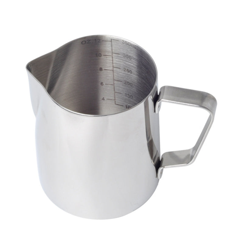 內刻度拉花杯 不鏽鋼奶泡杯 咖啡用具，350ml，600ml