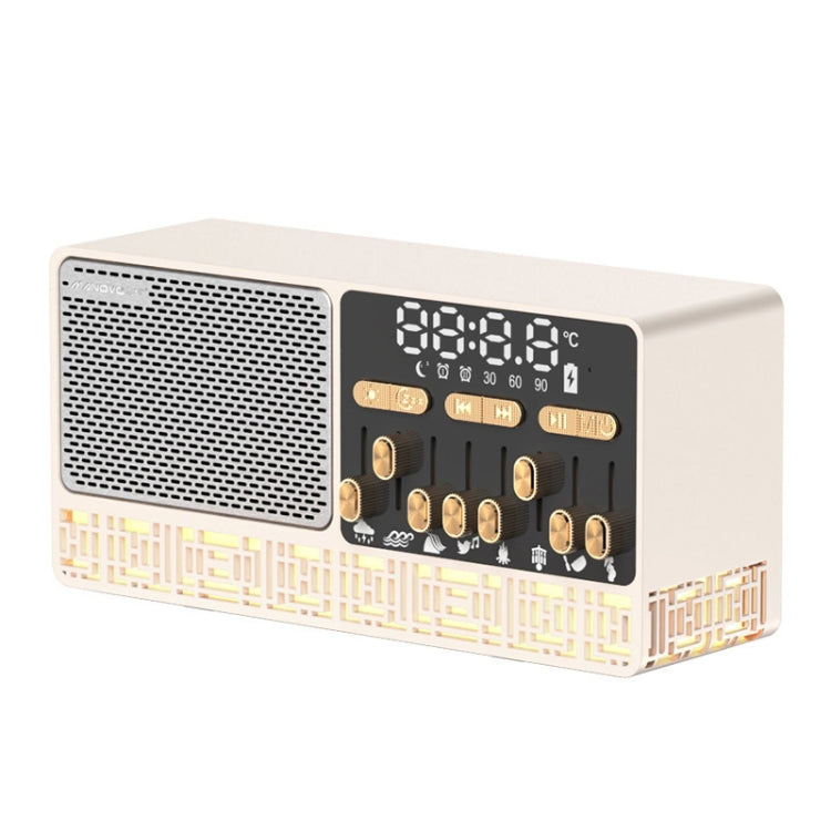Manovo V1 桌面白噪音助眠喇叭家用鬧鐘藍牙喇叭
