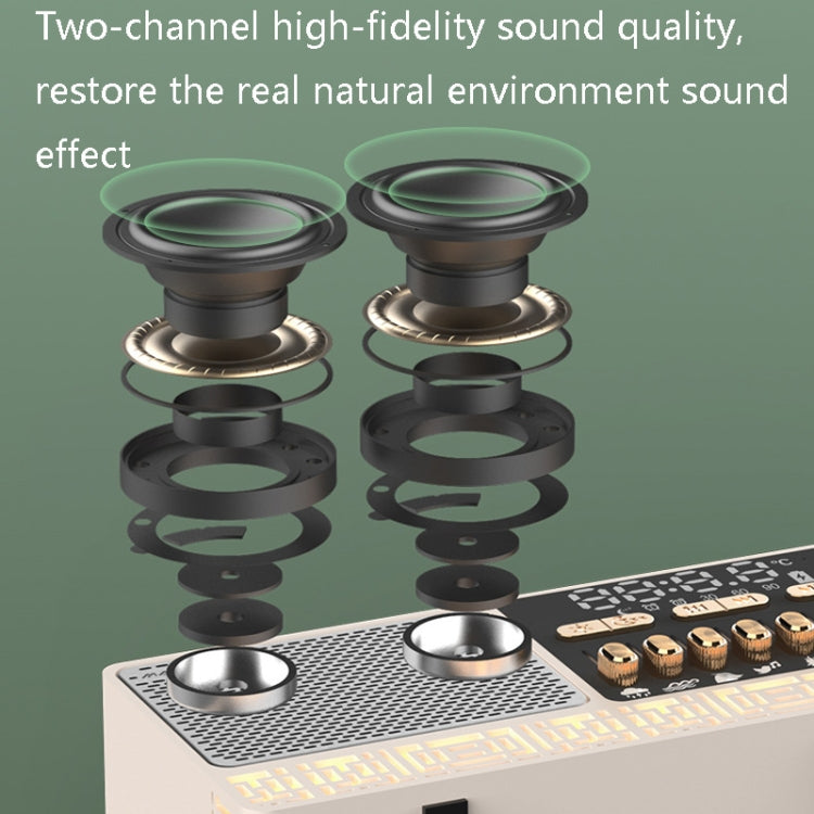 Manovo V1 桌面白噪音助眠喇叭家用鬧鐘藍牙喇叭
