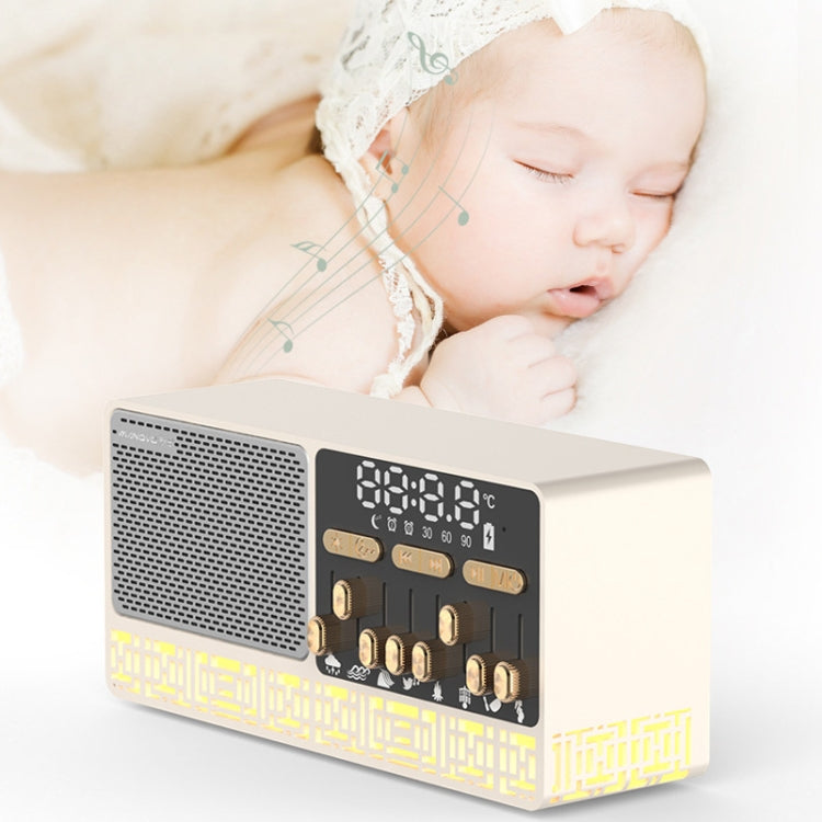 Manovo V1 桌面白噪音助眠喇叭家用鬧鐘藍牙喇叭