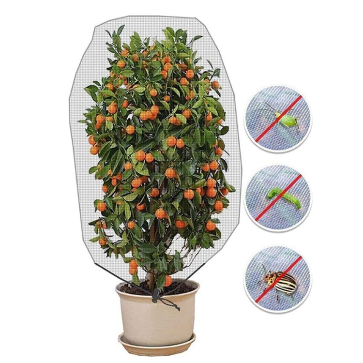 Plant Insect Cover Net With Drawstring Greenhouse Fruit Tree Bird Cover, 1x1.2m, 1x1.4m, 1.2x1.4m, 1x1.5m