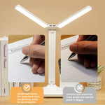 雙頭照明LED充電桌燈，款式：插電版+線，充電3600mAh+線，充電4000mAh+線