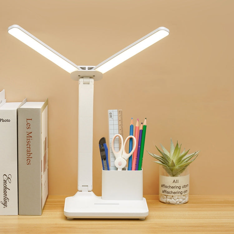 雙頭照明LED充電桌燈，款式：插電版+線，充電3600mAh+線，充電4000mAh+線
