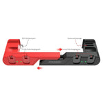 DOBE TNS-0122 Switch OLED 專用 4 合 1 遊戲手把充電座，TNS-0122 紅黑色，TNS-0122 白黑色