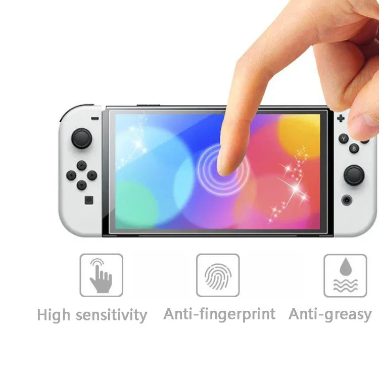 KJH NS-062 遊戲主機防指紋螢幕保護膜 適用 Nintendo Switch OLED，NS-062