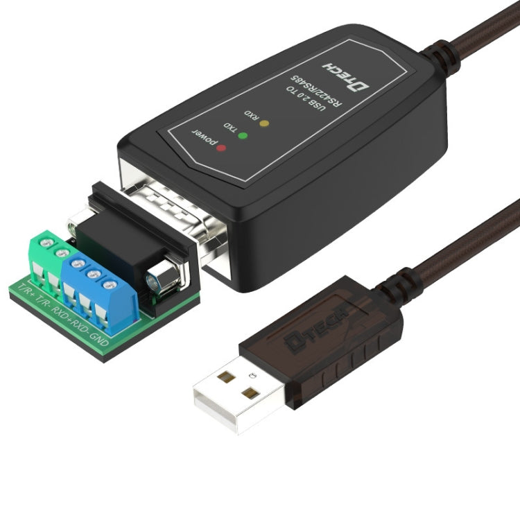 DTECH DT-5019 USB 轉 RS485 / RS422 轉換線，FT232 晶片，長度：0.5m、1.5m